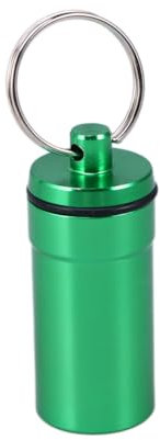 Beaupretty Aluminium Alloy Outdoor Portable Medicine Bottle Case Container for Hiking Camping Travel