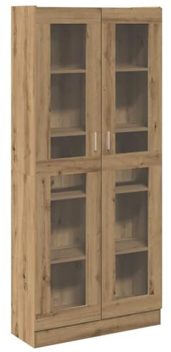 vidaXL Highboard Artisan-Eiche 82,5x30,5x185 cm Holzwerkstoff