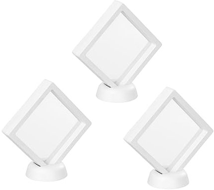 LIFKOME 3stücke Transparente Präsentationsbox Für Maniküre Schmuck Armbänder Quadratisch Weiß Transparent Leicht