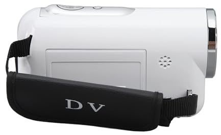 Video Camera, 16MP 1080P HD 16X 2.0 Inch Color TFT Screen Digital Video Recorder Camcorder with Support Expandable Storage Digital Camera Vlog Camera for Vlogging Filming (White)