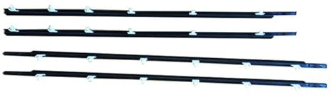 Aoleegatt 4Pcs Fenster Weatherstrips Seite Tür Moulding Gummi Trim Dichtung Gürtel Fenster Glas Moulding Für Toyota Avanza 2003-2011
