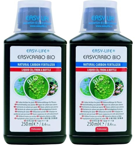 Easy Life EasyCarbo Bio 2er Pack – 2X 250 ml Kohlenstoffdünger für Aquarienpflanzen, fördert gesundes Pflanzenwachstum, einfache Dosierung, hochwirksame Pflege für sattes Grün