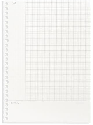 VMDVBNA notebook A4/B5/A5 Loose Leaf Refill Binder Notebook Blank/Line/Grid/Cornell Replacable Metal Ring Office&School Supplies Stationery(CornellRefill-B5)