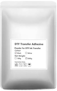 JGHFReW Transferencia de DTF PODVO Hot Hot Melt Adhesivo Polvo TPU para impresión DTF Compatible con Telas de algodón y Poliamida 500 g por Bolsa
