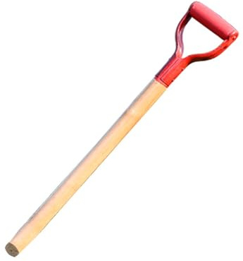 Pala di ricambio resistente con manico a T, 75 cm, albero in legno per lavori esterni, riduce l'affaticamento della mano durante gli scavi estesi del giardino