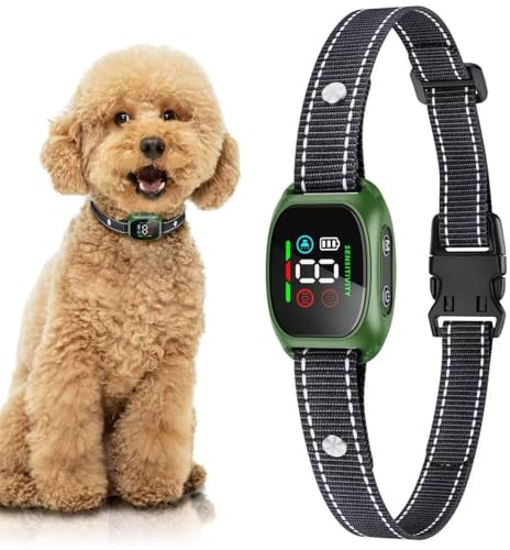 Haustierfreundliches Halsband - 2026 New Antibellhalsband Für Hunde, Das Übermäßiges Bellen Reduziert, Eignet Sich Für Den Täglichen Gebrauch Und Auf Reisen (Feldgrau)