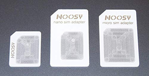 Adattatori Nano SIM a Micro, Nano SIM a Standard SIM e Micro SIM a Standard SIM - convertitori per iPhone 5-4s - 4 - iPad 4-3 - 2 - mini - bianco