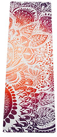 Mala HYBRID Premium Yogamatte aus Naturkautschuk mit Mikrofaser-Oberfläche für Bikram-Yoga, Hot-Yoga, Vinyasa, Pilates, Fitness und andere Workouts