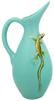 Bordallo Pinheiro vaso con lucertola brocca Large Lyndee