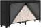 Amagabeli 244cmx61cmx107cm Cubierta para estantes de leña de resistente a la intemperie la intemperie 600D Oxford cubiertas de almacenamiento de madera para fuego con respaldo de PVC color negro