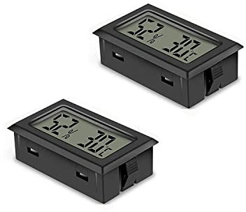 Mini LCD Termometro Digitale Igrometro Temperatura Umidità Tester per Frigorifero Interno (2PCS)