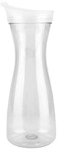 Botella de Agua Fría, Botella de Jugo Transparente de Acrílico Transparente Jarra de Agua Jarra de Jugo Frío con Tapa para Uso en el Hogar de la Barra(1600ML)