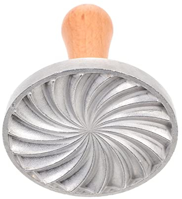 Cookie Stamps Zinc Alloy Thumbprint Cookie Stamps with Wooden Handle Cute Cutter Mold for Baking Biscuits Pastry Fondant Embosser