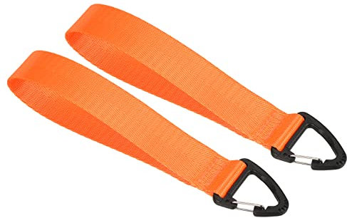 PATIKIL Poignet Lanière pour Clés, 2 Paquet Poignet Courroie Porte-clé Main Poignet Lanières Porte-clés Porte-clé Support pour Externes, Orange