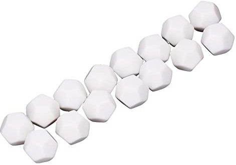 RiToEasysports Kit di Dadi da Scrittura Fai-da-Te, 30 Pezzi Dadi Vuoti a 12 Facce in Plastica da Scrivere su Dadi Didattici Kit di Dadi Poliedrici per L'educazione All'intrattenimento 2,2 Cm