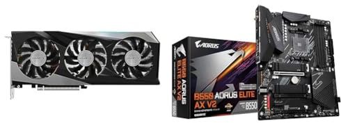 GIGABYTE VGA GBT RX6750XT 12GB Gaming OC-12GD & B550 AORUS Elite AX V2 (Socket AM4/B550/DDR4/S-ATA 600/ATX/WiFi 6)