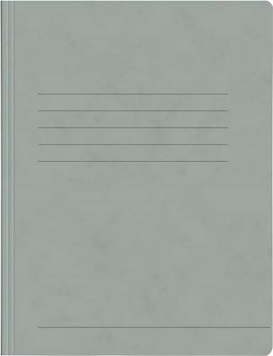 Papiertiger Schnellhefter aus Karton/Pappe für Schule und Büro (Pressspankarton, grau, 14er Pack)