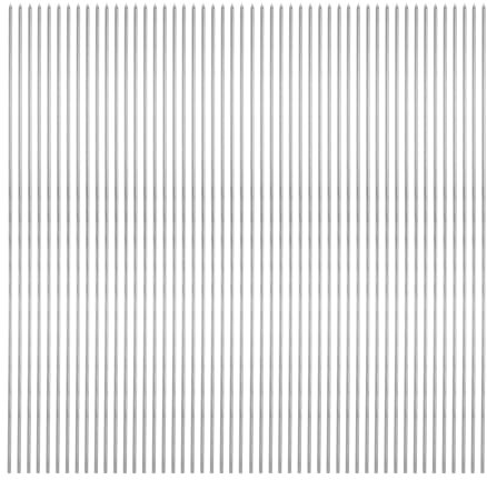 QUARKZMAN 50 piezas de Brochetas de Metal 28cm x 2.2mm Palitos Redondos de Acero Inoxidable Reutilizables para Barbacoa al Aire Libre Parrilla de Barbacoa para Carne, Camarones