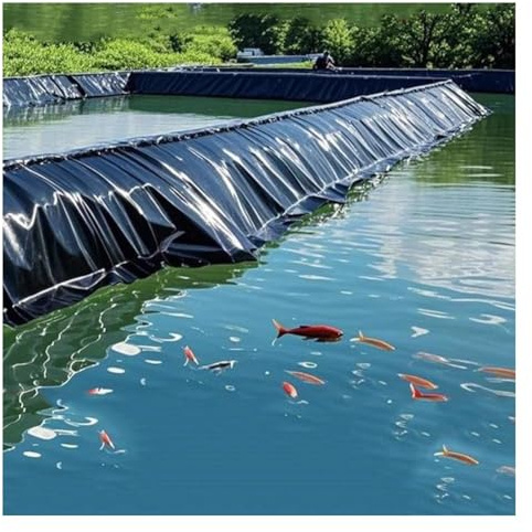 Artiz HDPE-Teichfolien Für Gartenteiche, 0,4 Mm Stark Leicht Zuschneidbare Fischteichfolie Durchstichfeste, Wasserundurchlässige Poolfolie Für Aquakultur, Koiteiche Und Wassergärten(5x20m)