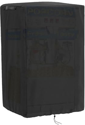 Popcorn Machine Cover - Waterproof Pop Corn Machine Dust Cover, Popcorn Cart Accessories | Portable Replacement Parts Protector With Windproof Buckles, Adjustable Drawstring For Commercial And Home
