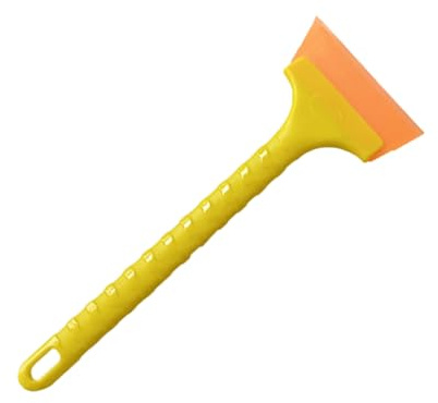 Long Handle Squeegee Wiper Ice Scraper For Car Window Glass Cleaning With Rubber And Nonslip Grip Rubber Window Scraper For Car