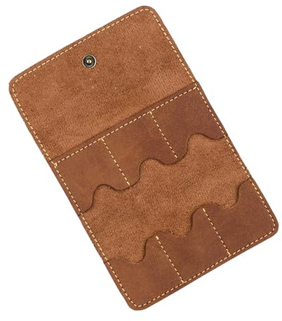 Gitarren-Plektrum-Koffer – Leder-Organizer-Set, tragbare akustische | Plektrum-Tasche, Druckknopf-Verriegelung aus strapazierfähigem Material | Musik-Begleiter