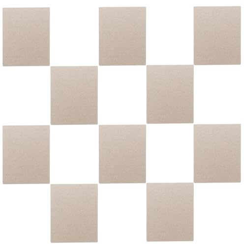 NUOBESTY 10 piezas Unidades Placa Mica para Microondas Resistente al Calor Cubierta Protectora Recambiable para Horno Aislante Térmico Recortable para Microondas Accesorio Práctico para