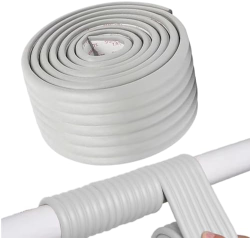 Cinta aislante de tuberías, envoltura gruesa a prueba de frío, 78.74 x 3.15 pulgadas de algodón perla y cinta de espuma con protección contra congelación, accesorio de jardín y patio, equipo de césped