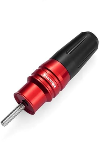Stoßstange MT-07 MT07 MT 07 2014-2018 Motorrad CNC Rahmen Sturzpads Auspuffschleifer Sturzschutz Schutzschild(Red)