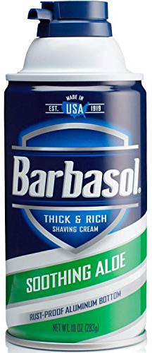 Barbasol Shave Cream, Soothing Aloe - 10 oz - 2 pk