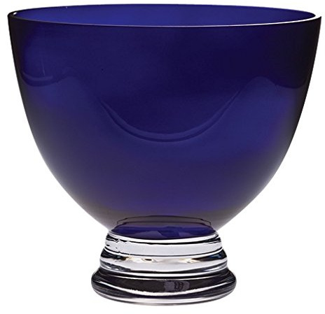 Majestic Gifts Inc. Majestic Gifts European Glass Round Footed Bowl-Cobalt 9.5 Diameter