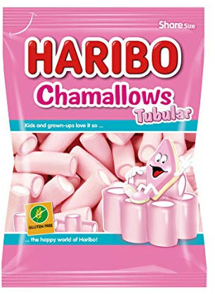Haribo Chamallows Tubular, 250g, Fresa-nata