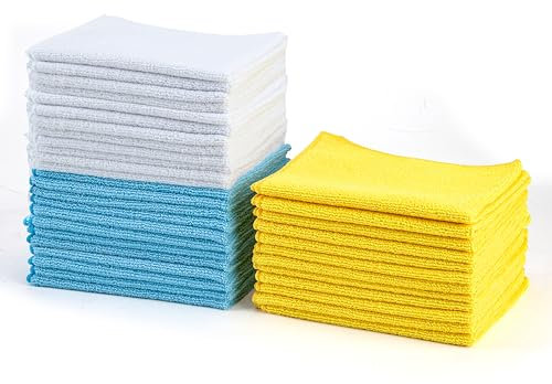 Amazon Basics Microfibre Cleaning Cloth, Pack of 36, Multi, 40.5 cm x 30.5 cm