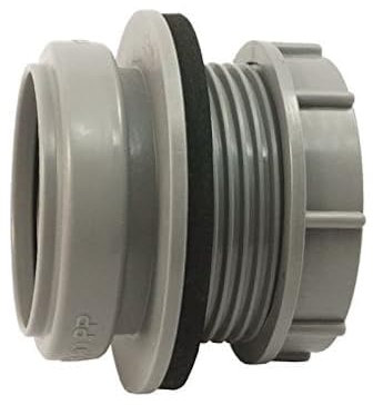 Airfit Anschraubmuffe, Kunststoff, Grau, Klein