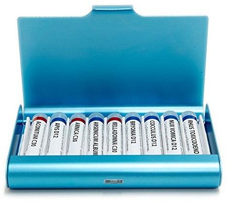 Sanavit Homöopathische Reiseapotheke Alu 9er – Hellblau
