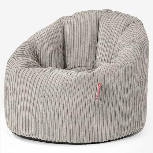 Lounge Pug, Sitzsack Kuschel Lounge Sessel, Schlafsofa, Cord Nerzfarben
