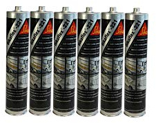 6 x 221 de Sikaflex Mastic Carrosserie Colle d'étanchéité Spoiler vers. Couleurs