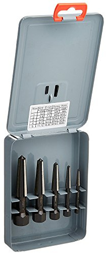 ALPEN Schraubenausdrehersatz BOX 5 (5tlg., Ø M5-M20, Schraubenausdreher, Bohrsortiment) 0000902003100