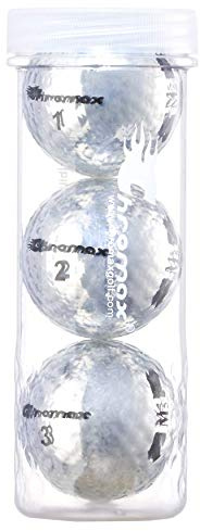 Chromax Metallic M5 farbige Golfbälle, 3 Stück