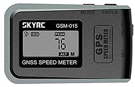 SKYRC GSM-015 GPS Enabled GNSS Remote Control Speedometer and Altimeter Data Tracking Device for Vehicle, RC Car, Boat, Plane, Rocket, and Quadcopter