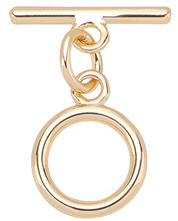 BENECREAT 10 Sets 18K Vergoldete Messing Kippverschlüsse Mit Biegeringen Flache Runde Kippverschlüsse Steckverbinder Für Die Schmuckherstellung von Halskettenarmbändern, Ring: 12x9x1.5 mm