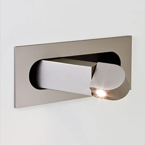 Applique Murale à encastrer à LED Spot de Lecture de Chevet réglable, Mini Applique Murale tête de lit luminaires, Lampes murales de Chambre à Coucher Lampes de Nuit pour Salon d'hôtel