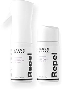 Jason Markk Repel Spray & Refill, 2-Piece Set, Water & Stain Repellent, Non-Aerosol, Sneaker Care, Ideal for Footwear, Safe for Leather, Suede, Nubuck, Cotton, Knits, 5.4oz
