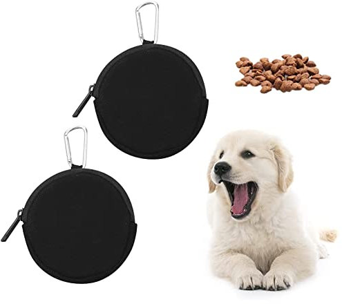 Leckerlibeutel für Hunde,2 STÜCKE,futterbeutel hunde,Futterbeutel für Hundetraining,Hundezubehör,Taschenformat,Waschbar,Geruchsneutral,Wiederverwendbar,Tragbare Leckerlibeutel fur Hunde