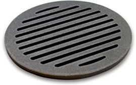 Grillrostprofi - Feuerrost Kohlerost Ascherost Kaminrost, rund Durchmesser 24 cm - das Original aus massivem Gusseisen von Ihrem Grillrostprofi.