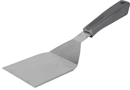 RUECAB - Spatules pour Barbecue, Raclette placha - Spatule Longue INOX pour plancha, grattoir Long INOX pour plancha - Manche en Plastique - Longueur : 34.5cm - en Acier Inoxydable