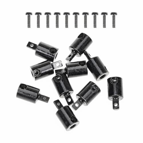 RampCrab +10mm Drive Shaft Extenders for SCX24, FCX24, 1/24 RC Crawler Car Upgrade Parts, 10 Pcs