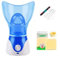 DWO EUROPE[Juego de regalo] Limpiador facial Sauna facial con niebla caliente humidificador con kits de eliminación de espinillas ENCHUFE EUROPEO
