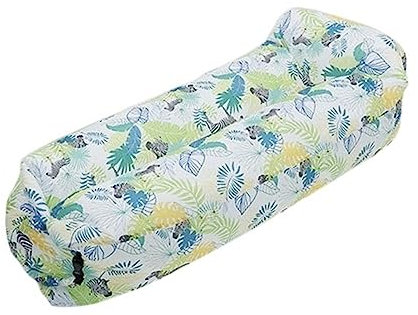 CUSTCH Blow Up Sofa Outdoor Tragbares aufblasbares Sofa Strand Wasserdichtes aufblasbares aufblasbares Bett Klappbares aufblasbares Einzelschlafsofa für Camping