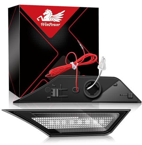 WinPower Blinker Tagfahrleuchten 2-in-1 Seitenmarkierer Fahrtrichtungsanzeiger Tagfahrende Lichter Kompatibel mit Honda Civic 2016-2021, 2 Stück(Transparent)